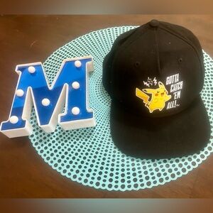 2022 "Gotta Catch Em All" Pokémon Pikachu Snap Back YOUTH Cap/Hat